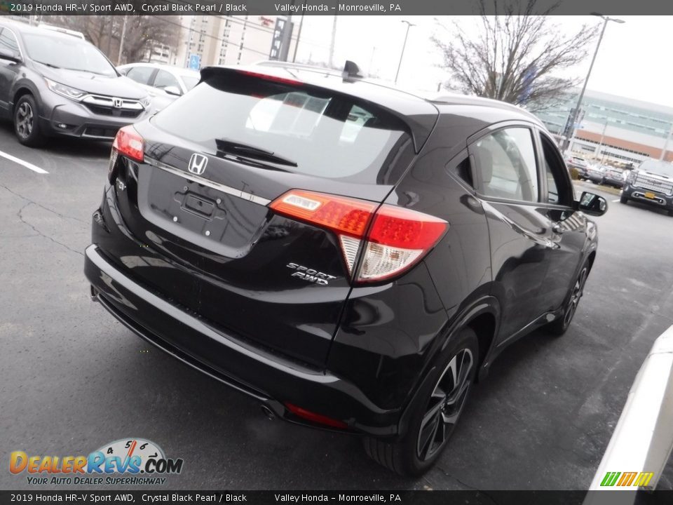 2019 Honda HR-V Sport AWD Crystal Black Pearl / Black Photo #6