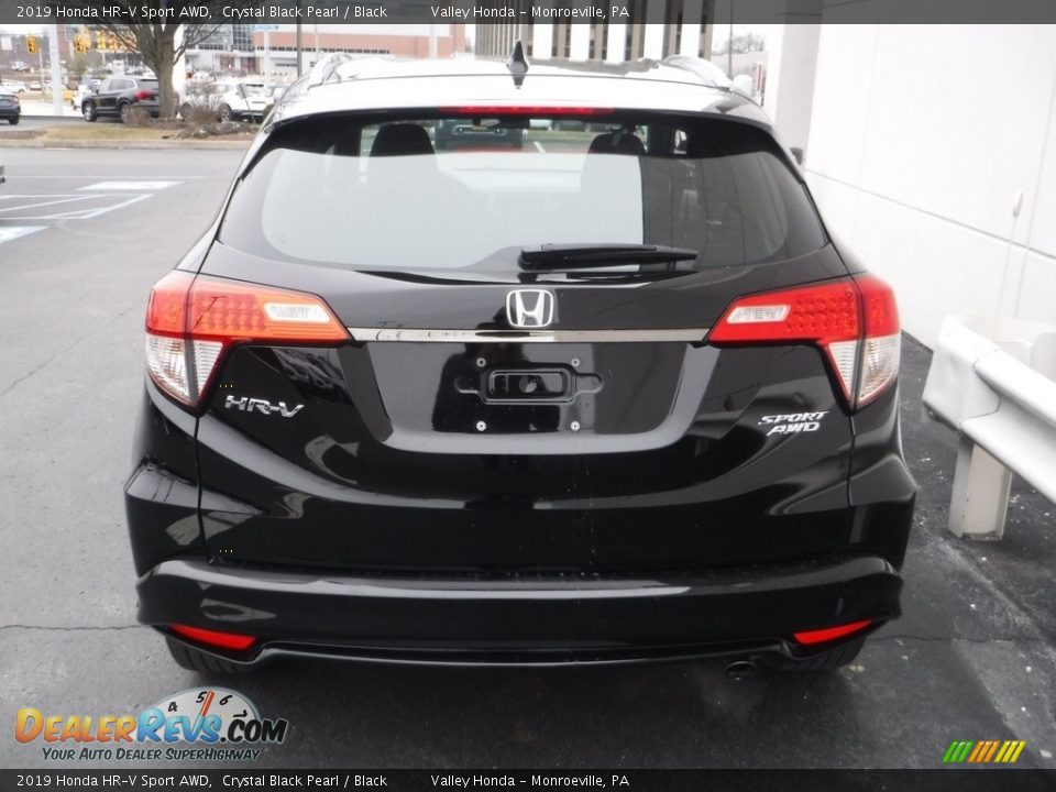 2019 Honda HR-V Sport AWD Crystal Black Pearl / Black Photo #7