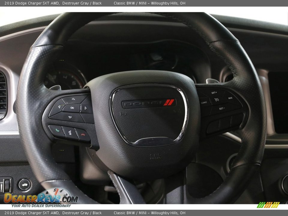 2019 Dodge Charger SXT AWD Destroyer Gray / Black Photo #7