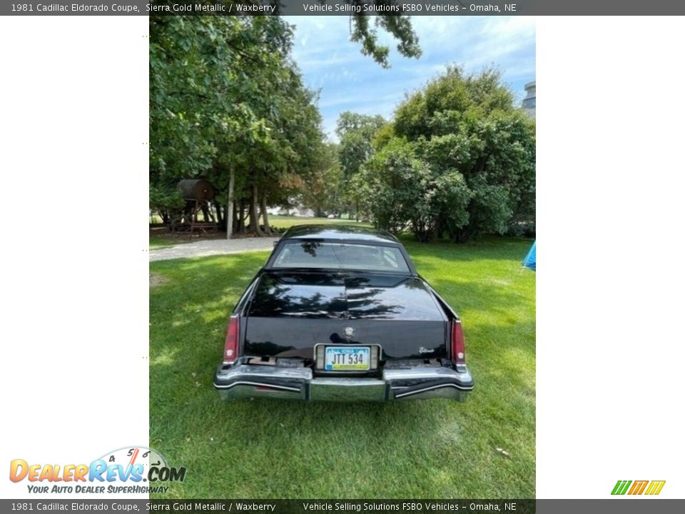 1981 Cadillac Eldorado Coupe Sierra Gold Metallic / Waxberry Photo #6