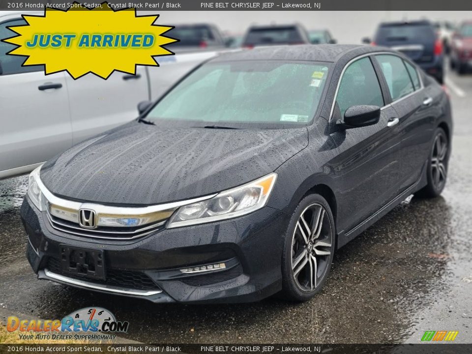 2016 Honda Accord Sport Sedan Crystal Black Pearl / Black Photo #1