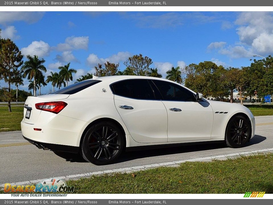 2015 Maserati Ghibli S Q4 Bianco (White) / Nero/Rosso Photo #4