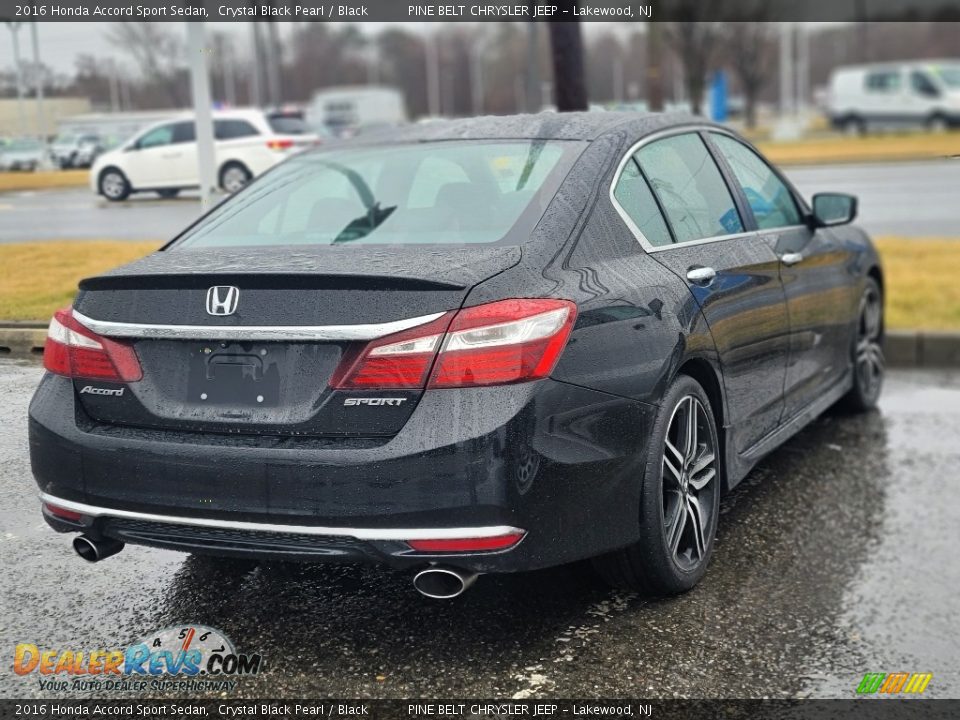 2016 Honda Accord Sport Sedan Crystal Black Pearl / Black Photo #4