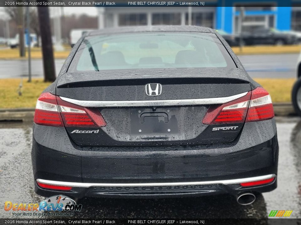 2016 Honda Accord Sport Sedan Crystal Black Pearl / Black Photo #5