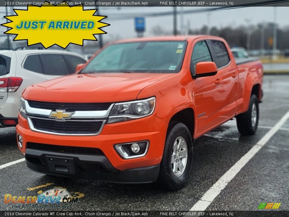 2019 Chevrolet Colorado WT Crew Cab 4x4 Crush (Orange) / Jet Black/Dark Ash Photo #1