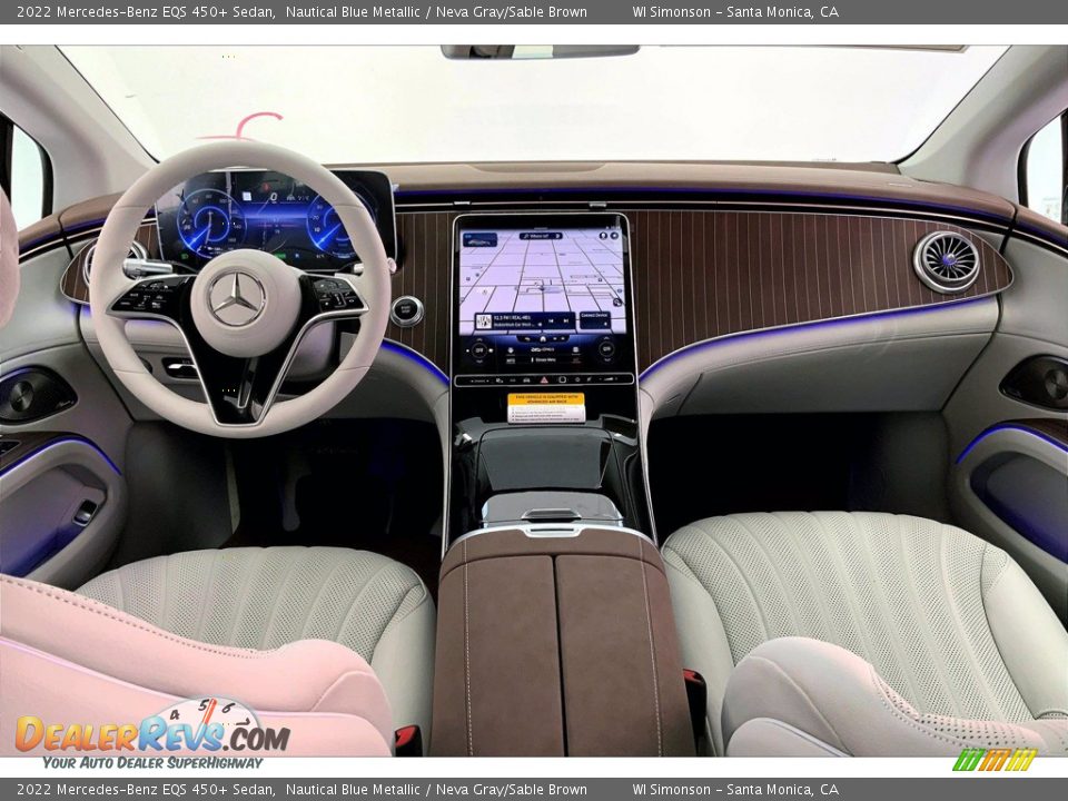 Dashboard of 2022 Mercedes-Benz EQS 450+ Sedan Photo #6