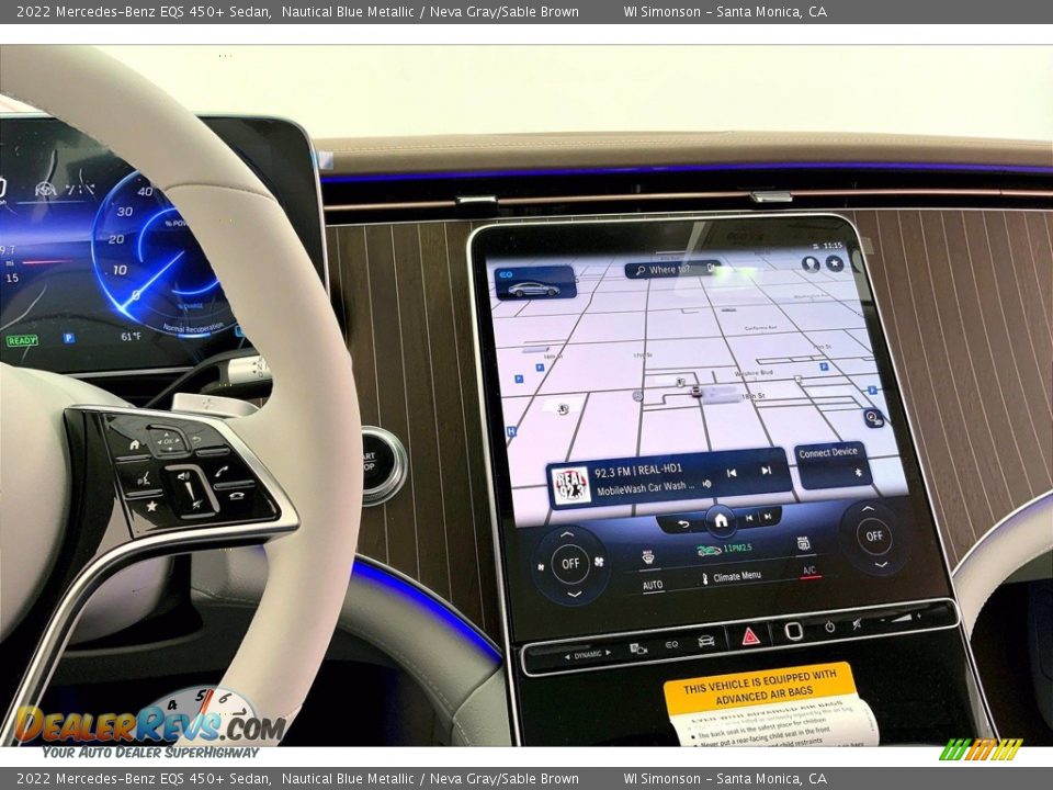 Navigation of 2022 Mercedes-Benz EQS 450+ Sedan Photo #7