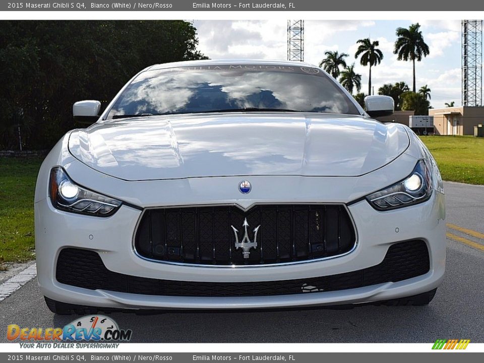 2015 Maserati Ghibli S Q4 Bianco (White) / Nero/Rosso Photo #10