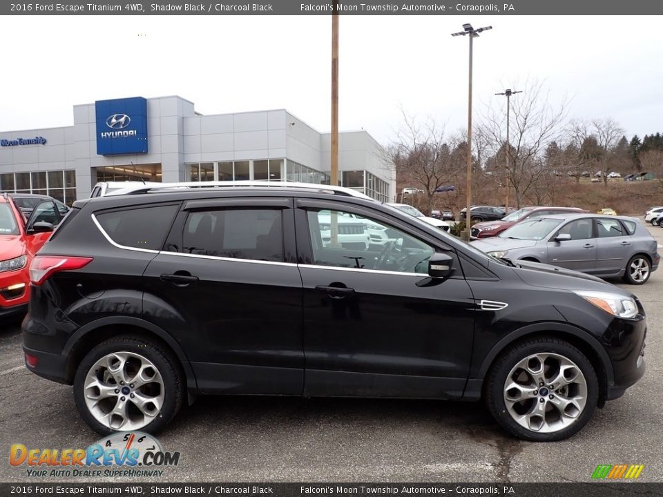 2016 Ford Escape Titanium 4WD Shadow Black / Charcoal Black Photo #3