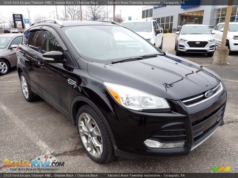 2016 Ford Escape Titanium 4WD Shadow Black / Charcoal Black Photo #4