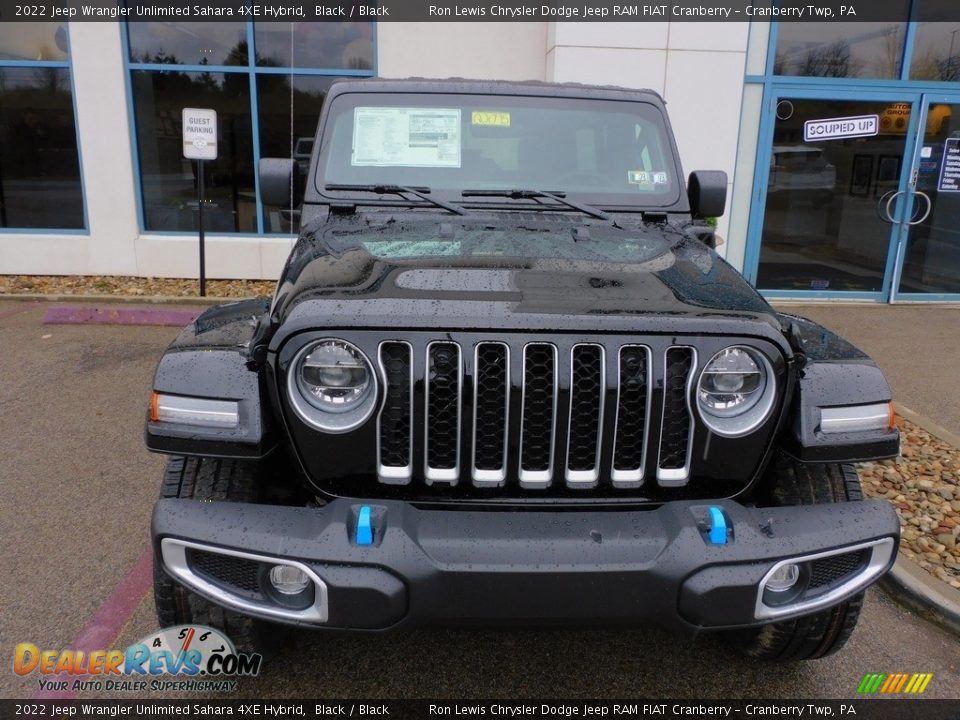 2022 Jeep Wrangler Unlimited Sahara 4XE Hybrid Black / Black Photo #2