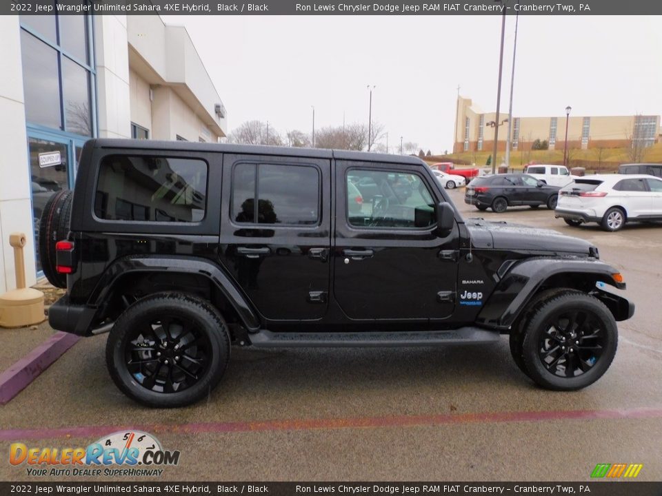 2022 Jeep Wrangler Unlimited Sahara 4XE Hybrid Black / Black Photo #4