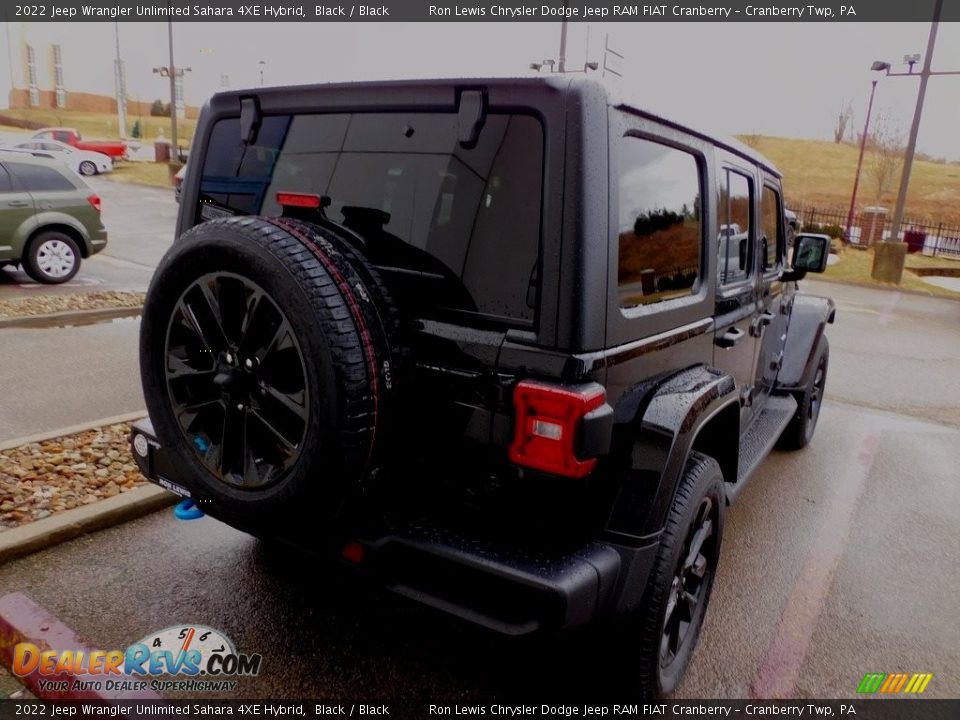 2022 Jeep Wrangler Unlimited Sahara 4XE Hybrid Black / Black Photo #5