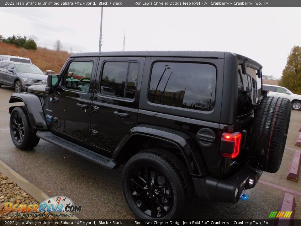 2022 Jeep Wrangler Unlimited Sahara 4XE Hybrid Black / Black Photo #8