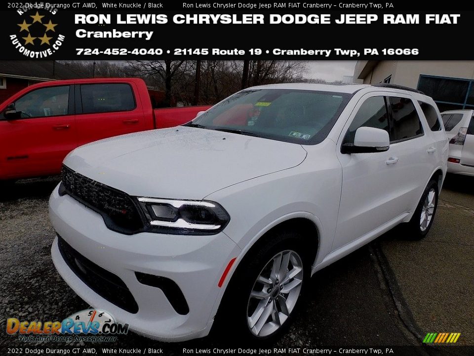 2022 Dodge Durango GT AWD White Knuckle / Black Photo #1