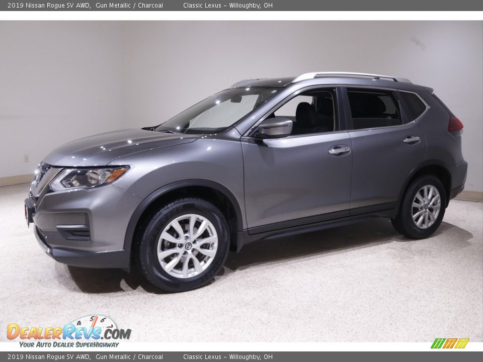 2019 Nissan Rogue SV AWD Gun Metallic / Charcoal Photo #3