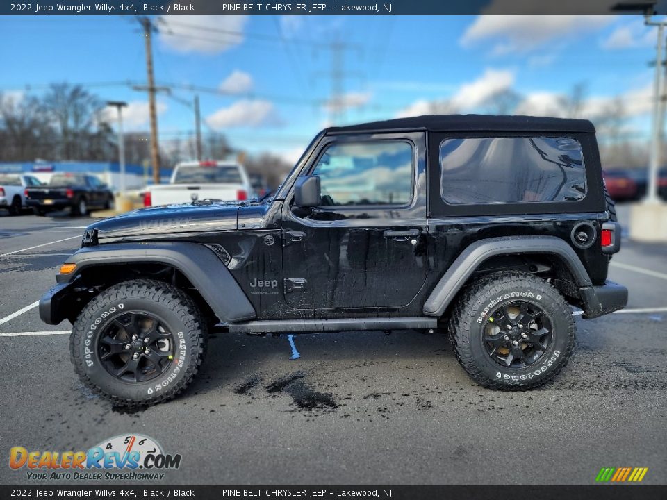 Black 2022 Jeep Wrangler Willys 4x4 Photo #4