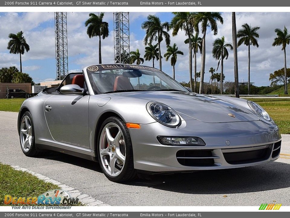 GT Silver Metallic 2006 Porsche 911 Carrera 4 Cabriolet Photo #18