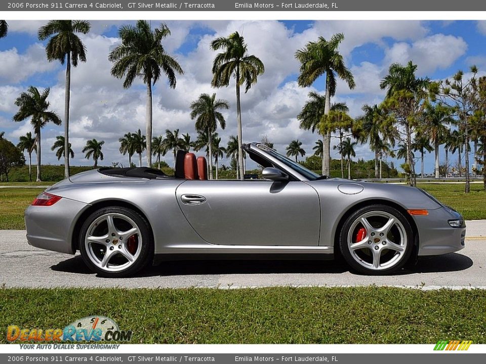 GT Silver Metallic 2006 Porsche 911 Carrera 4 Cabriolet Photo #19