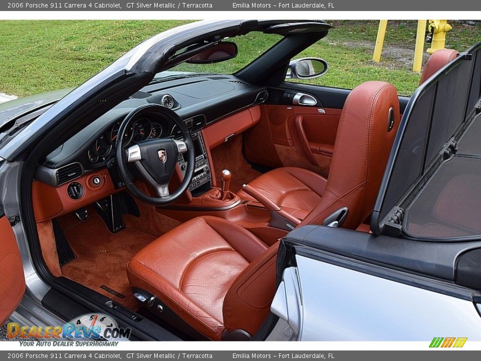 Terracotta Interior - 2006 Porsche 911 Carrera 4 Cabriolet Photo #28