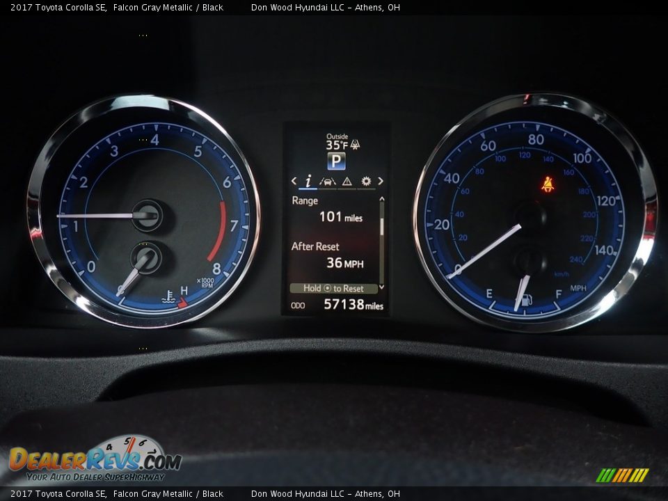 2017 Toyota Corolla SE Falcon Gray Metallic / Black Photo #28