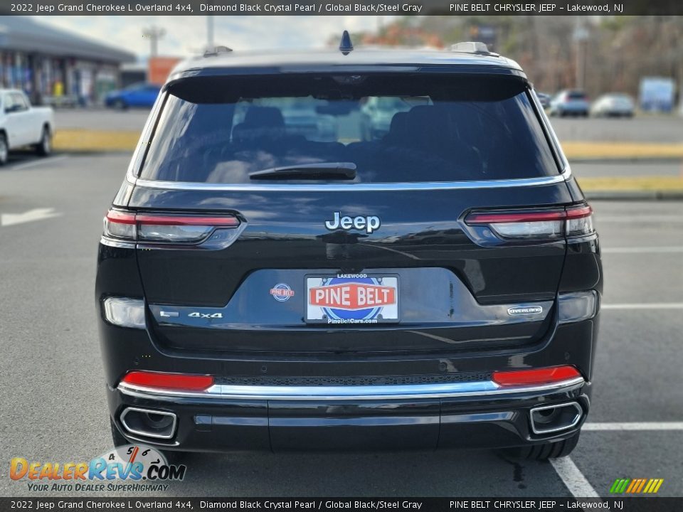 2022 Jeep Grand Cherokee L Overland 4x4 Diamond Black Crystal Pearl / Global Black/Steel Gray Photo #5