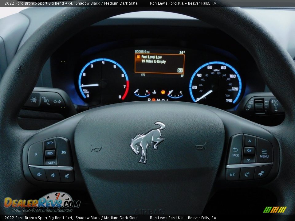2022 Ford Bronco Sport Big Bend 4x4 Steering Wheel Photo #19