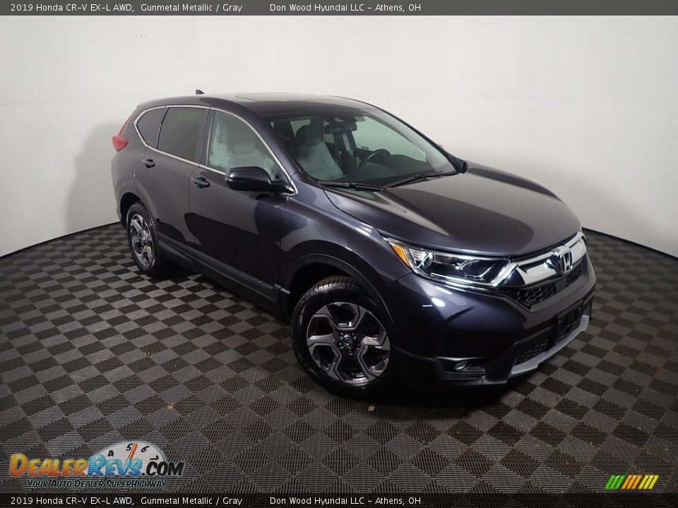 2019 Honda CR-V EX-L AWD Gunmetal Metallic / Gray Photo #4