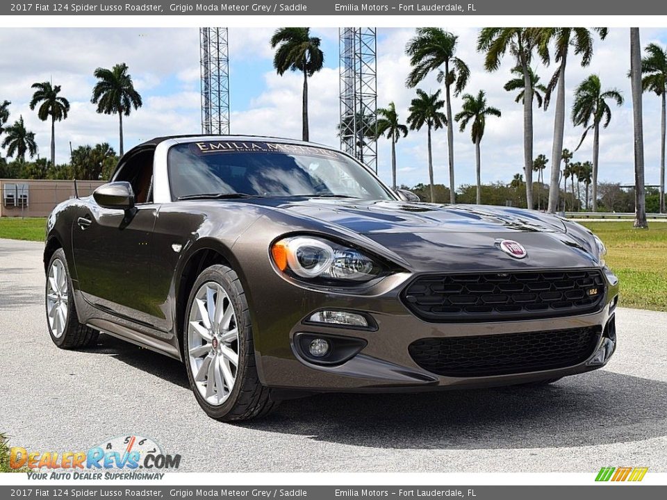 Grigio Moda Meteor Grey 2017 Fiat 124 Spider Lusso Roadster Photo #9