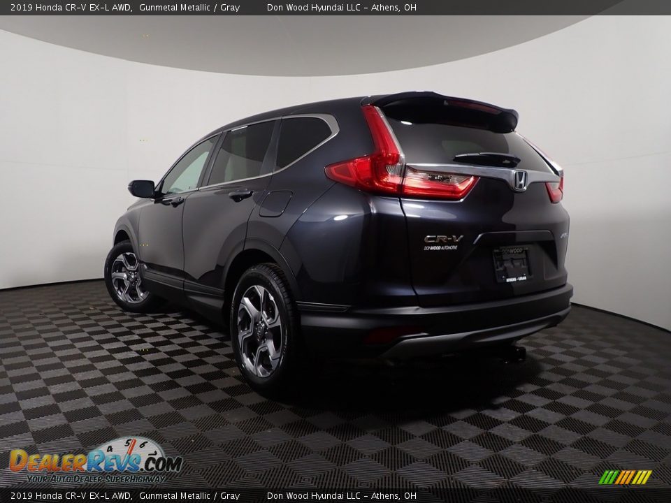 2019 Honda CR-V EX-L AWD Gunmetal Metallic / Gray Photo #12