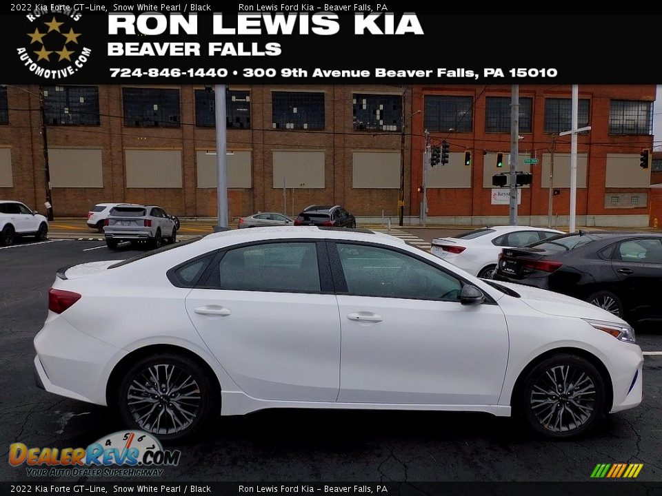 2022 Kia Forte GT-Line Snow White Pearl / Black Photo #1