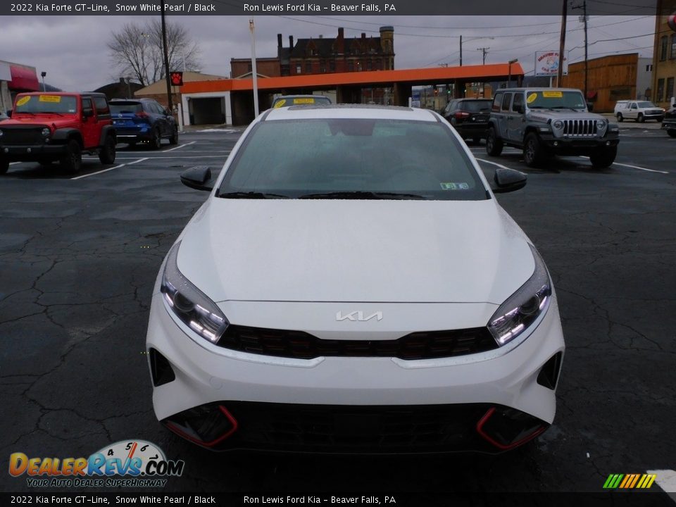 2022 Kia Forte GT-Line Snow White Pearl / Black Photo #8