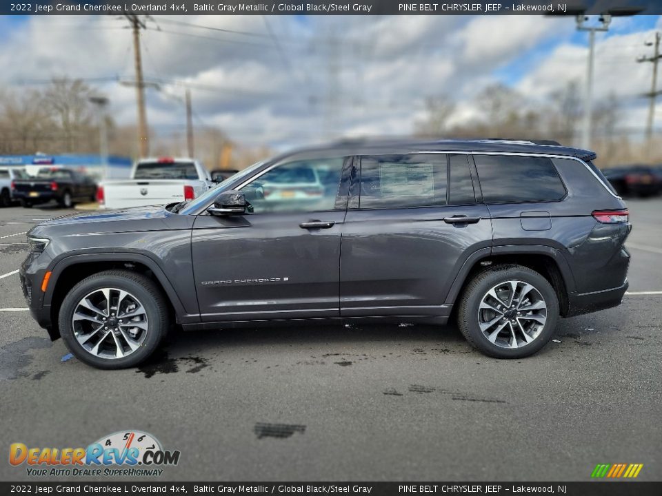 2022 Jeep Grand Cherokee L Overland 4x4 Baltic Gray Metallic / Global Black/Steel Gray Photo #3