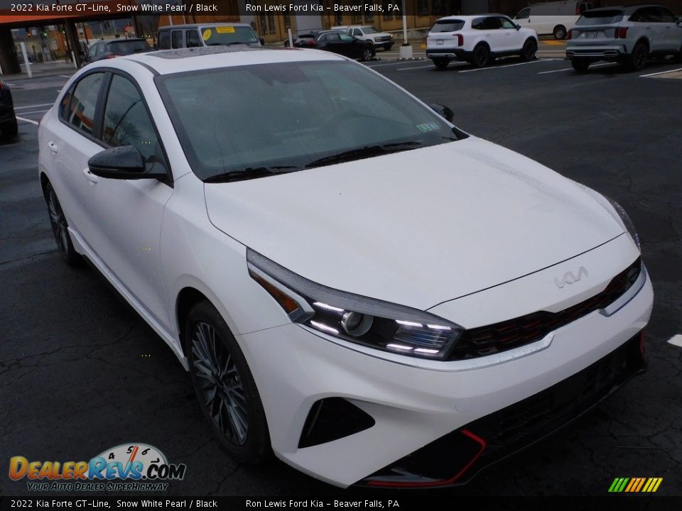 2022 Kia Forte GT-Line Snow White Pearl / Black Photo #9