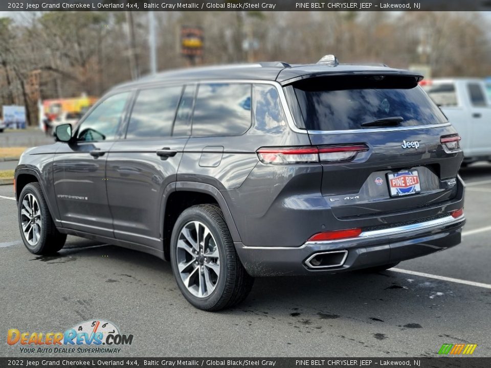 2022 Jeep Grand Cherokee L Overland 4x4 Baltic Gray Metallic / Global Black/Steel Gray Photo #4