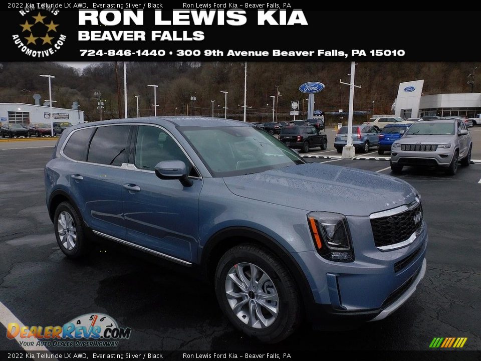2022 Kia Telluride LX AWD Everlasting Silver / Black Photo #1