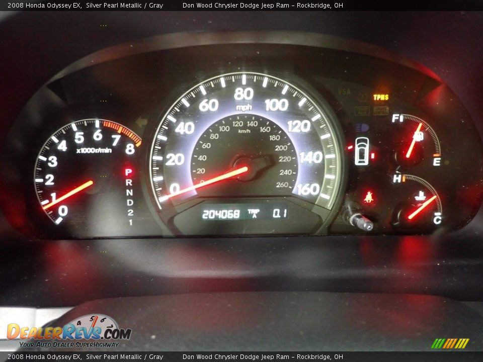 2008 Honda Odyssey EX Silver Pearl Metallic / Gray Photo #18