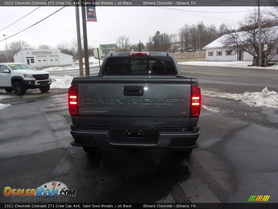 2022 Chevrolet Colorado Z71 Crew Cab 4x4 Satin Steel Metallic / Jet Black Photo #4