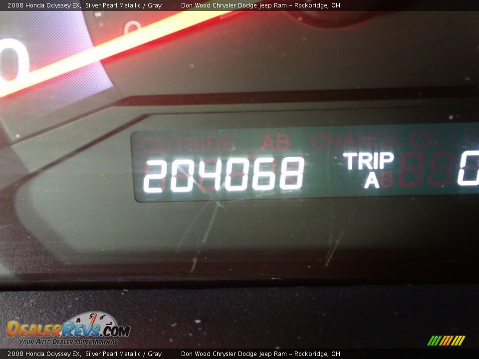 2008 Honda Odyssey EX Silver Pearl Metallic / Gray Photo #30