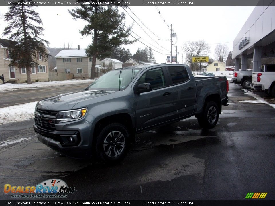 2022 Chevrolet Colorado Z71 Crew Cab 4x4 Satin Steel Metallic / Jet Black Photo #7