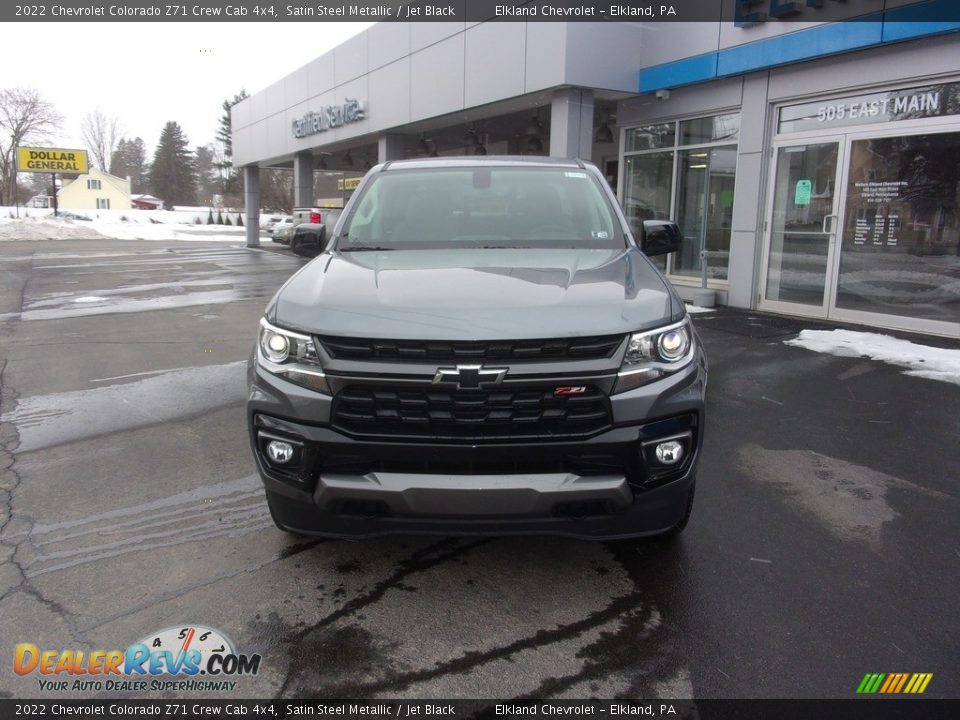 2022 Chevrolet Colorado Z71 Crew Cab 4x4 Satin Steel Metallic / Jet Black Photo #8