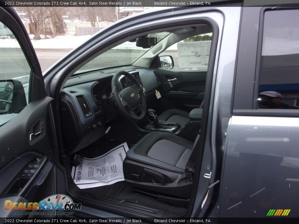 2022 Chevrolet Colorado Z71 Crew Cab 4x4 Satin Steel Metallic / Jet Black Photo #14