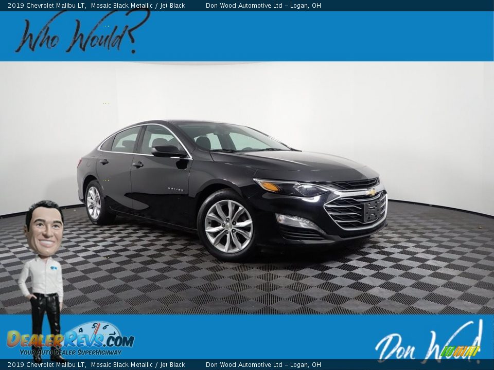 2019 Chevrolet Malibu LT Mosaic Black Metallic / Jet Black Photo #1