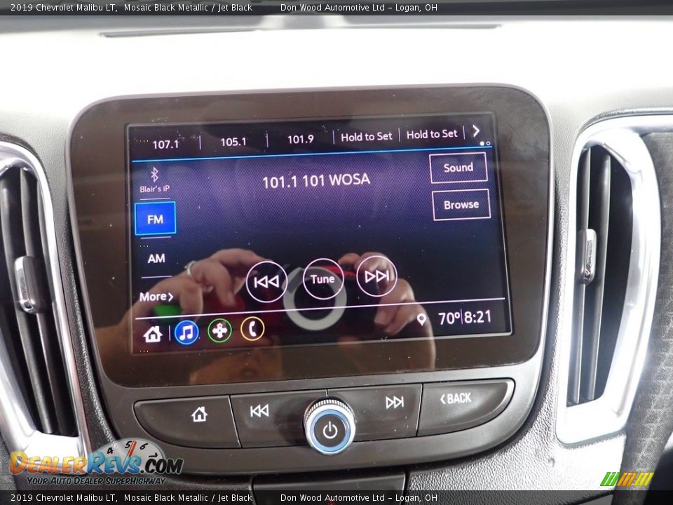 2019 Chevrolet Malibu LT Mosaic Black Metallic / Jet Black Photo #2