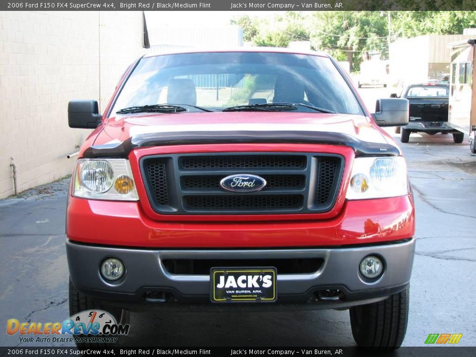 2006 Ford F150 FX4 SuperCrew 4x4 Bright Red / Black/Medium Flint Photo #3