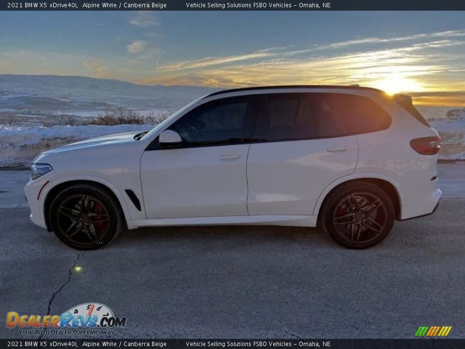 2021 BMW X5 xDrive40i Alpine White / Canberra Beige Photo #1