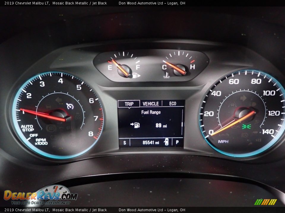 2019 Chevrolet Malibu LT Mosaic Black Metallic / Jet Black Photo #20