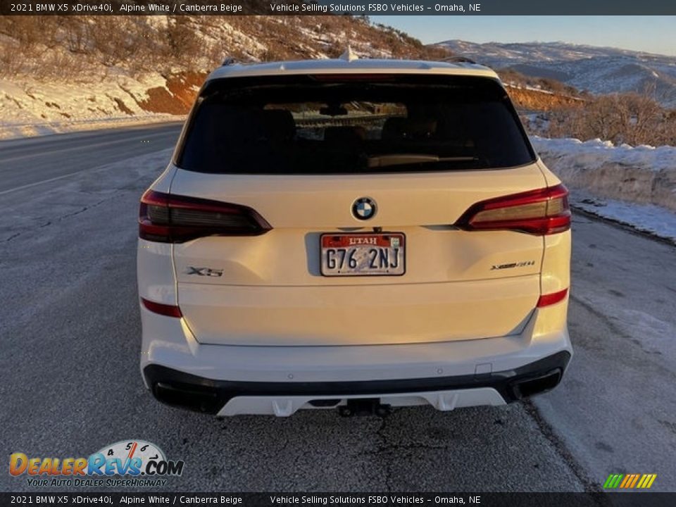 2021 BMW X5 xDrive40i Alpine White / Canberra Beige Photo #4