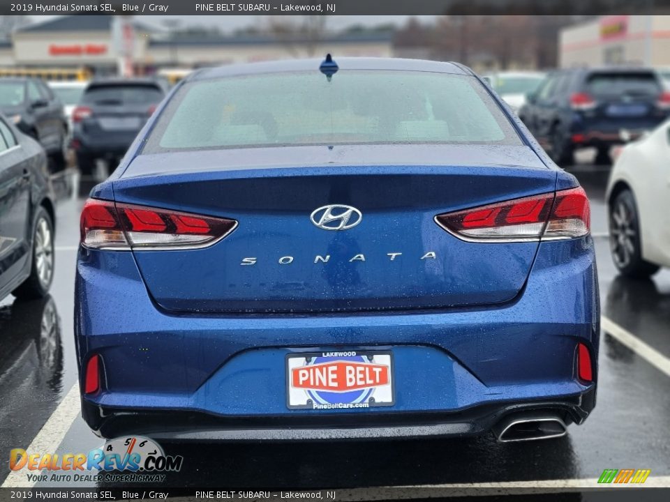2019 Hyundai Sonata SEL Blue / Gray Photo #4
