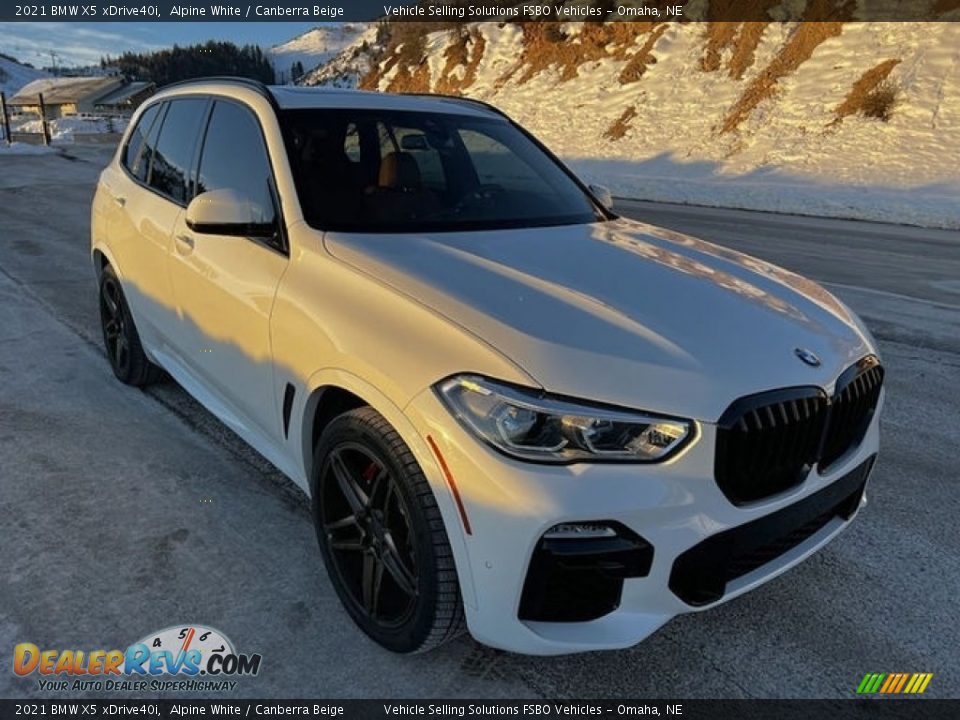 2021 BMW X5 xDrive40i Alpine White / Canberra Beige Photo #5